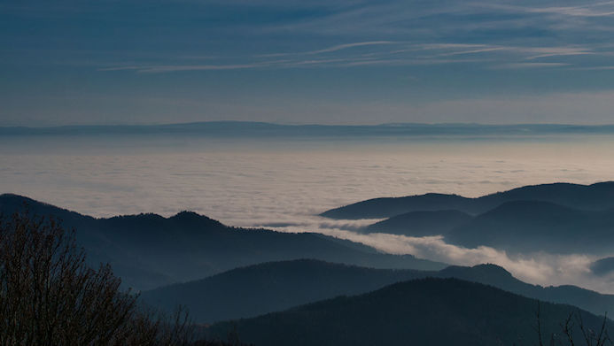 Mer de nuages depuis chalet