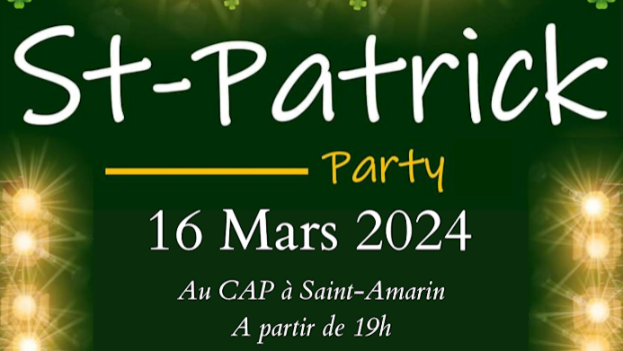 Saint-Patrick 16 mars 2024